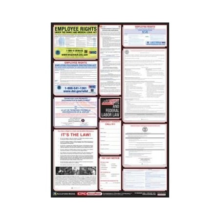 Accuform OSHA SAFETY POSTER COMBO STATE, PPG300TN PPG300TN